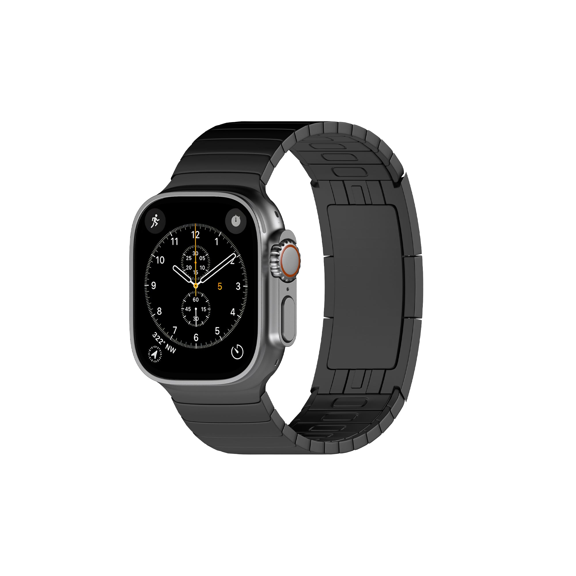Amazon.com: Compatible with Apple Watch Band and Case, Stainless Steel  Metal Chain with TPU Cover, Smart-Watch Link Bracelet Strap, Wrist-Band for  i-Watch Series 9 8 7 6 5 4 3 2 1